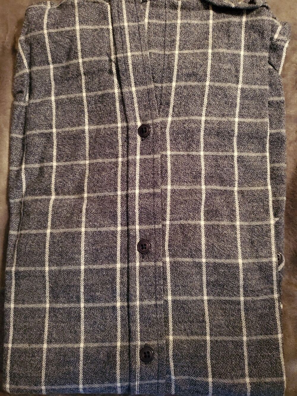 Mens PX Blue Long Sleeve Button Down Shirt Plaid NWT Medium - Picture 5 of 16